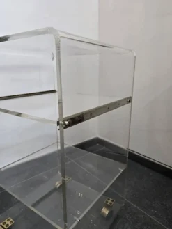 Desserte roulante en plexiglas – Marais International – années 1970-1980