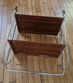 Desserte roulante pliante vintage années 70