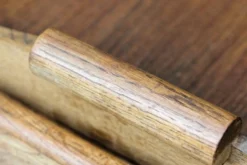Desserte roulante scandinave en teck