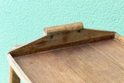 Desserte roulante scandinave en teck