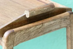 Desserte roulante scandinave en teck