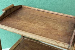 Desserte roulante scandinave en teck
