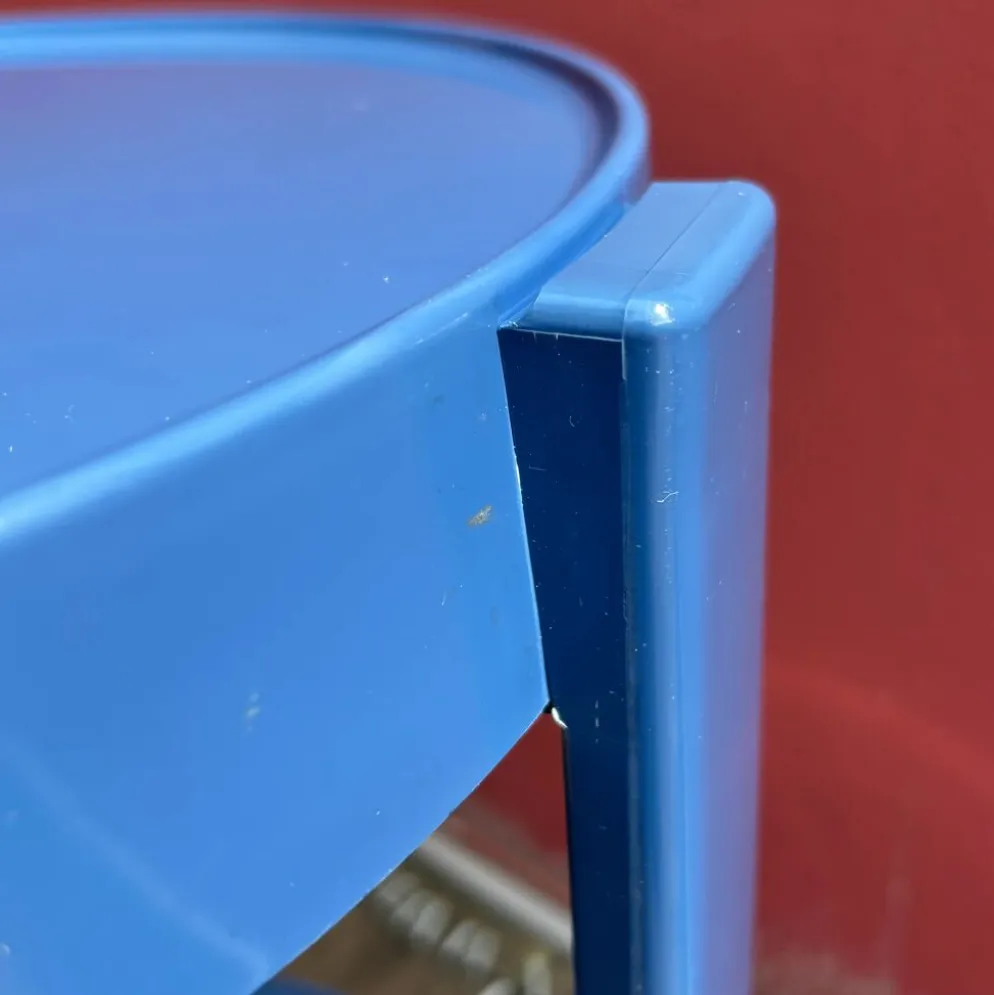 Desserte roulante space-age bleu marine