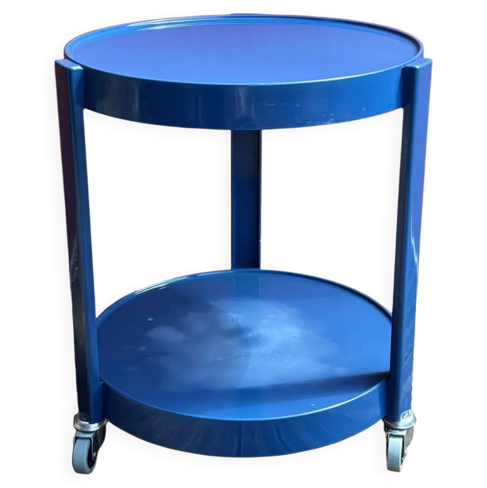Desserte roulante space-age bleu marine