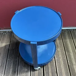 Desserte roulante space-age bleu marine