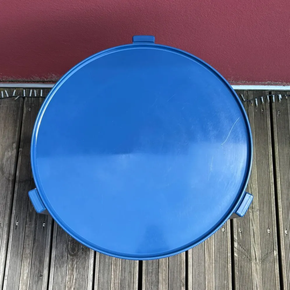 Desserte roulante space-age bleu marine