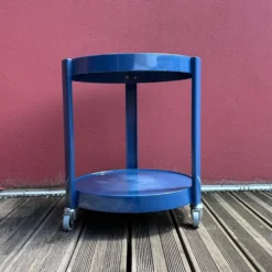 Desserte roulante space-age bleu marine