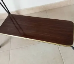 Desserte roulante/table d appoint vintage formica et fer forgé