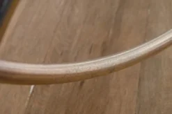 Desserte roulante verre et metal doré 1970
