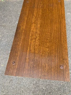 Desserte roulante vintage en bois des années 80