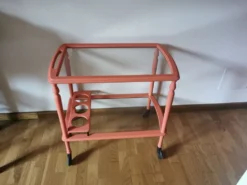 Desserte roulante vintage relookée
