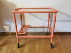 Desserte roulante vintage relookée