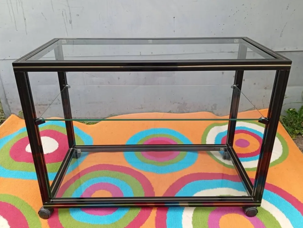 Desserte à roulettes Pierre Vandel années 80