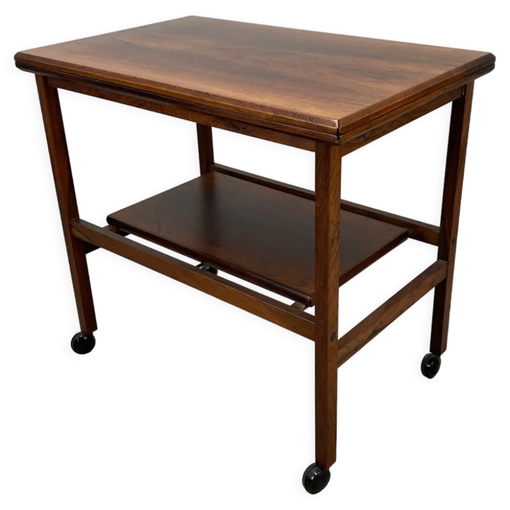 Desserte scandinave arrebo mobler en palissandre plateau portefeuille