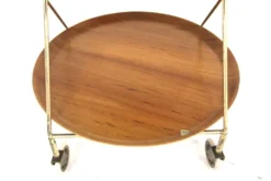 Desserte scandinave en teck, Suède, 1950