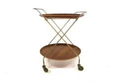 Desserte scandinave en teck, Suède, 1950