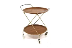 Desserte scandinave en teck, Suède, 1950
