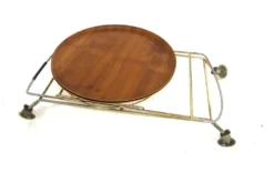 Desserte scandinave en teck, Suède, 1950