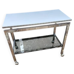 Desserte/table d appoint pivotante années 70