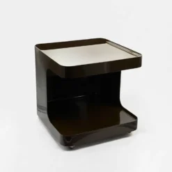Desserte, table d'appoint Space Age marron par Marcello Siard pour Longato, années 1970