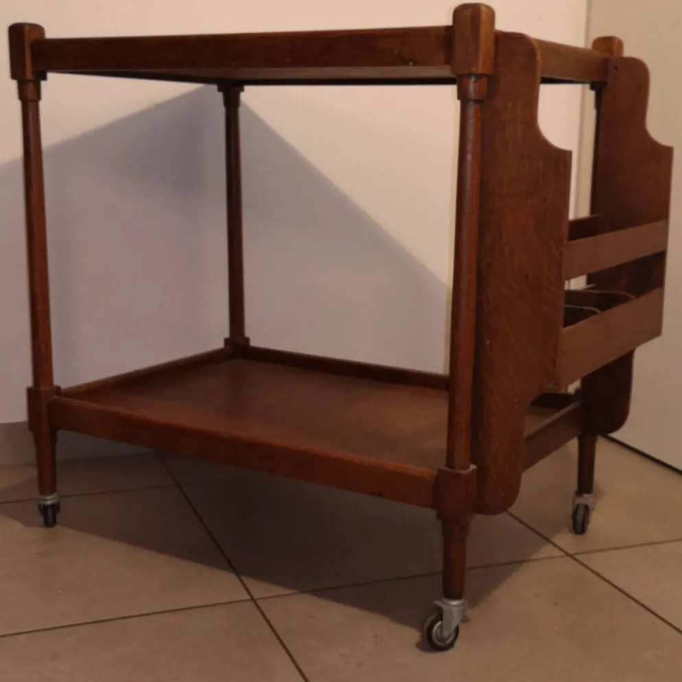 Desserte trolley Moderniste 1940-1950 Reconstruction Esprit GabrielAdnet