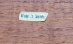Desserte trolley scandinave à roulettes en métal et bois