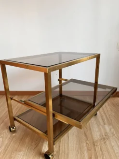 Desserte verre et doré