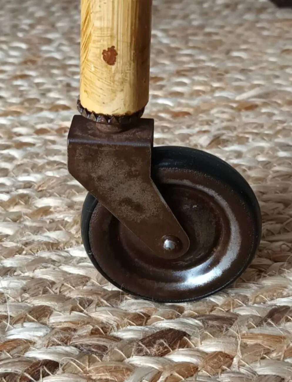 Desserte vintage bambou rotin