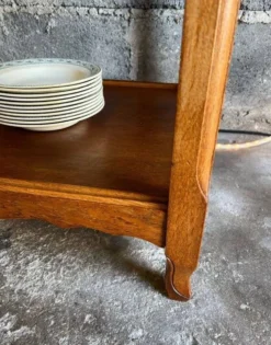 Desserte vintage Napoléon III, en chêne massif