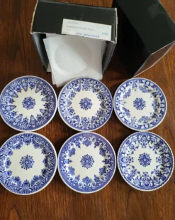 6 dessous de bouteille en porcelaine gien