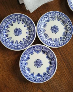6 dessous de bouteille en porcelaine gien