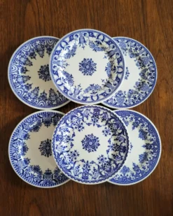 6 dessous de bouteille en porcelaine gien