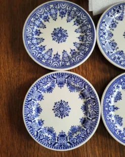 6 dessous de bouteille en porcelaine gien
