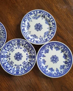 6 dessous de bouteille en porcelaine gien