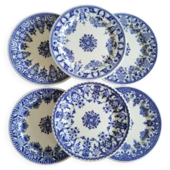 6 dessous de bouteille en porcelaine gien