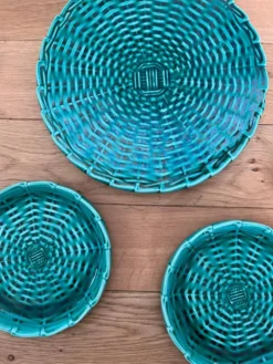 Dessous de bouteilles et plat céramique