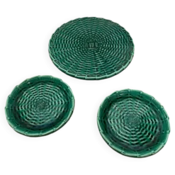 Dessous de bouteilles et plat céramique