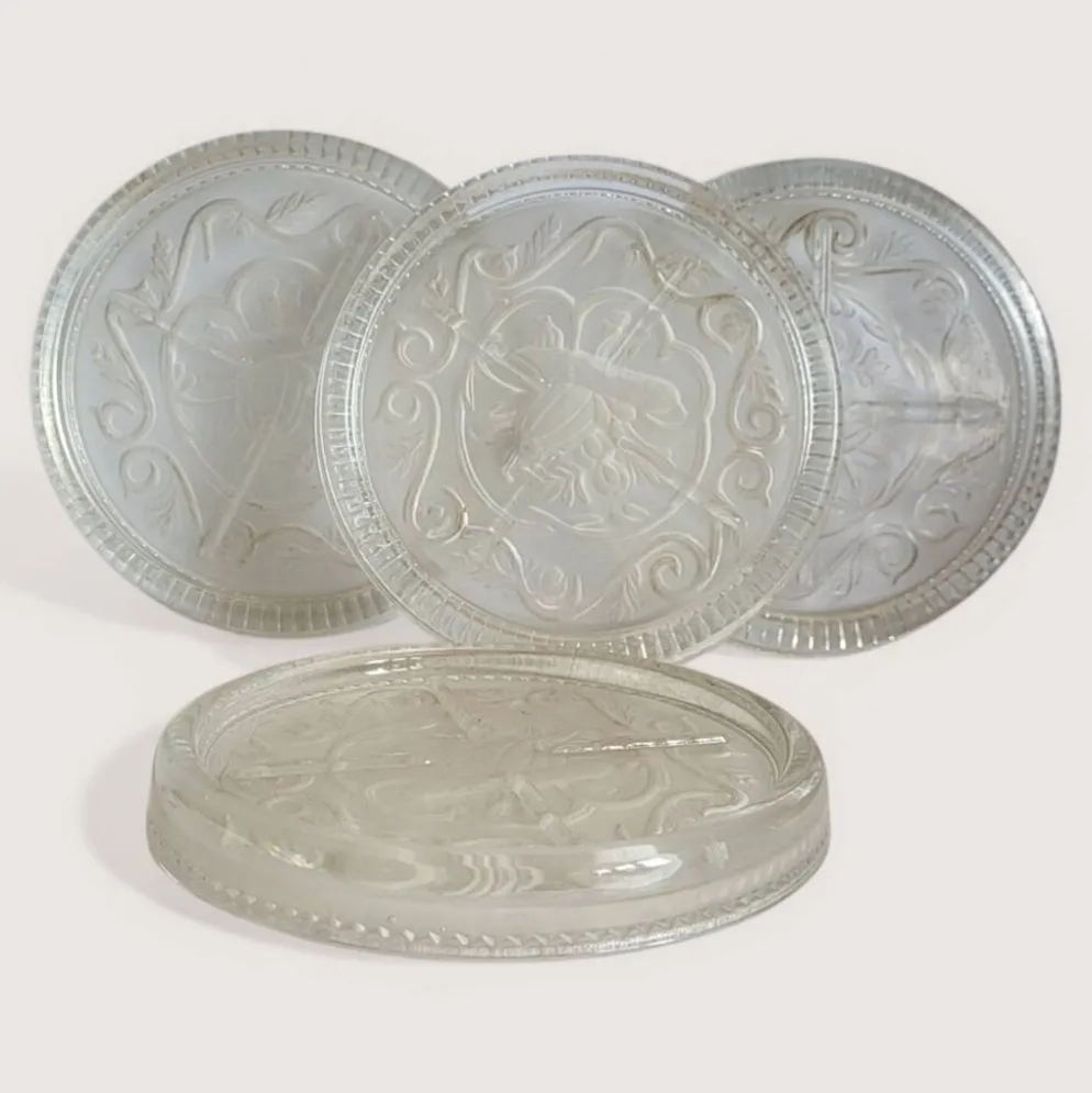 Dessous de bouteille verre Art Nouveau
