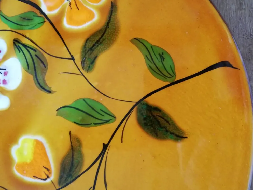 Dessous de plat ancien en céramique de Poet-Laval