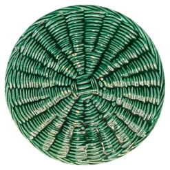 Dessous de plat ancien en faïence – FPP Vallauris – décor tressé v