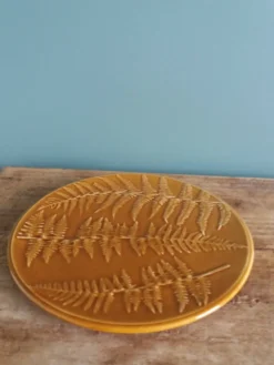 Dessous de plat, assiette Création Val d’Or Gien