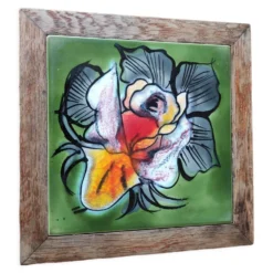 Dessous de plat avec carreau de faïence