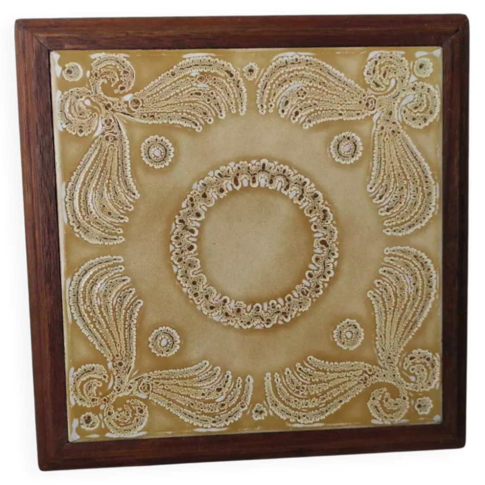 Dessous de plat bois et céramique
