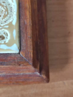 Dessous de plat bois et céramique