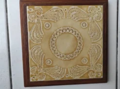 Dessous de plat bois et céramique