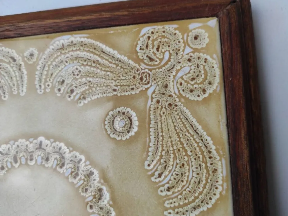 Dessous de plat bois et céramique