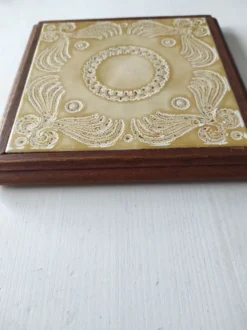 Dessous de plat bois et céramique