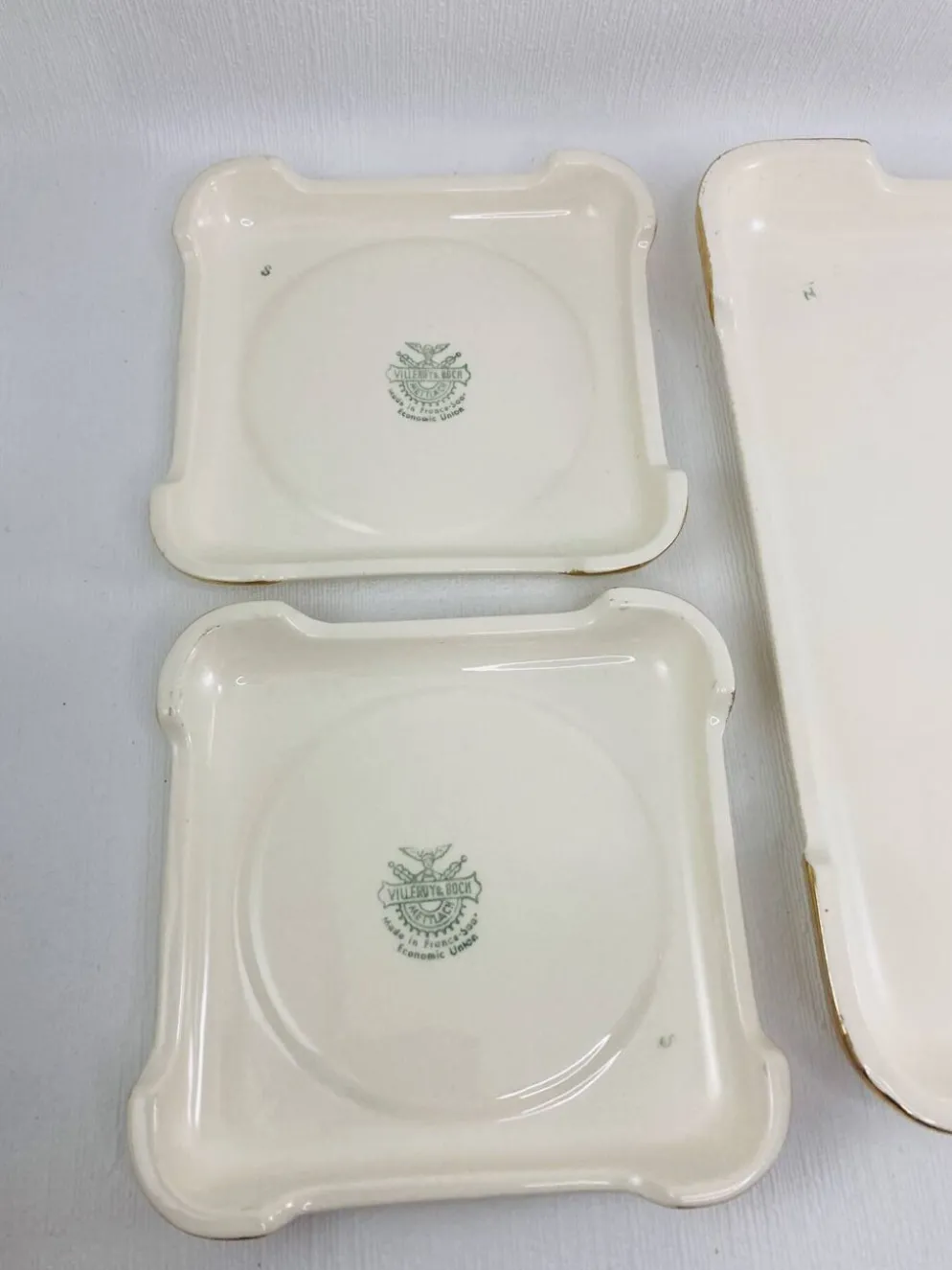 Dessous de Plat / Bouteilles Villeroy & Boch Doré Mettlach Sarre 47-56