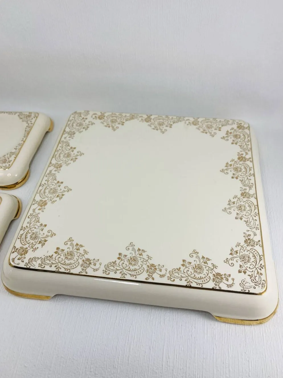 Dessous de Plat / Bouteilles Villeroy & Boch Doré Mettlach Sarre 47-56