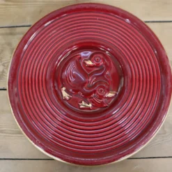 Dessous de plat cannetons vintage bordeaux et liseré doré